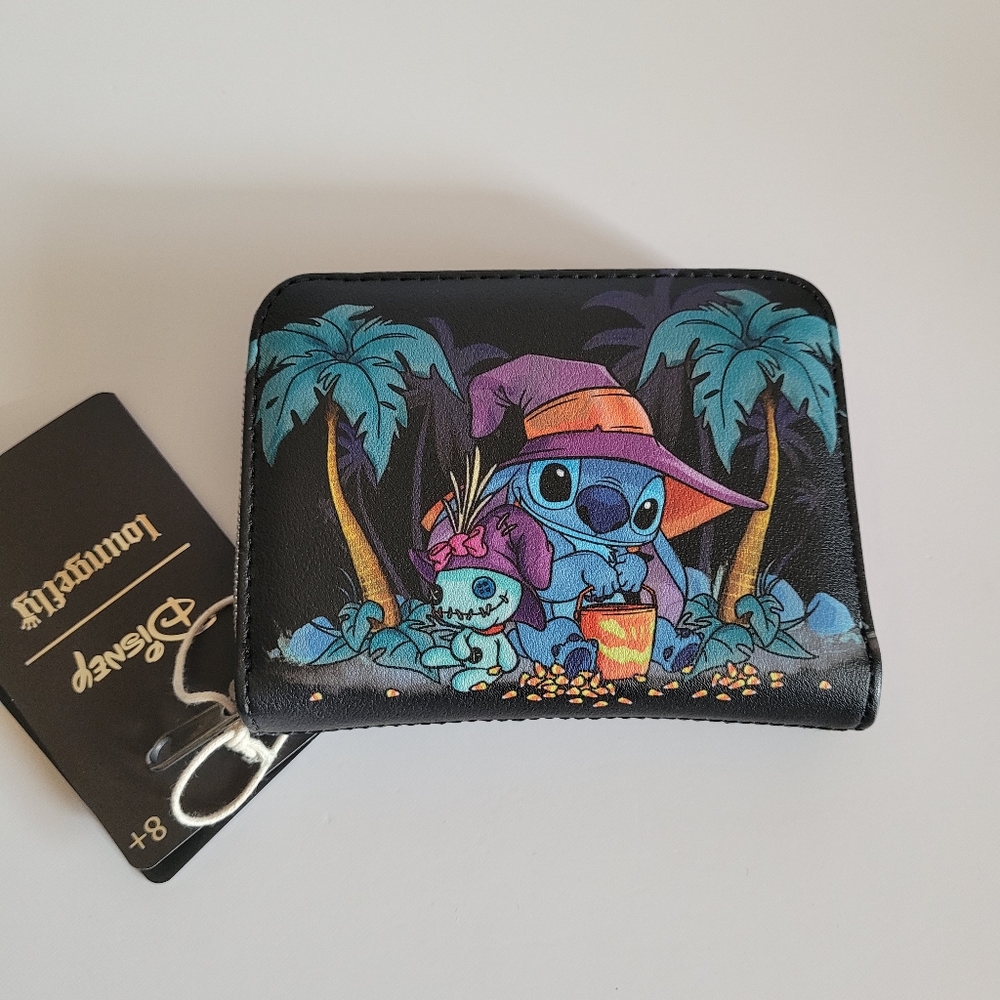 Adorable Loungefly Disney Halloween Lilo and Stitch Backpack and Wallet Set NWT - Picture 6 of 7